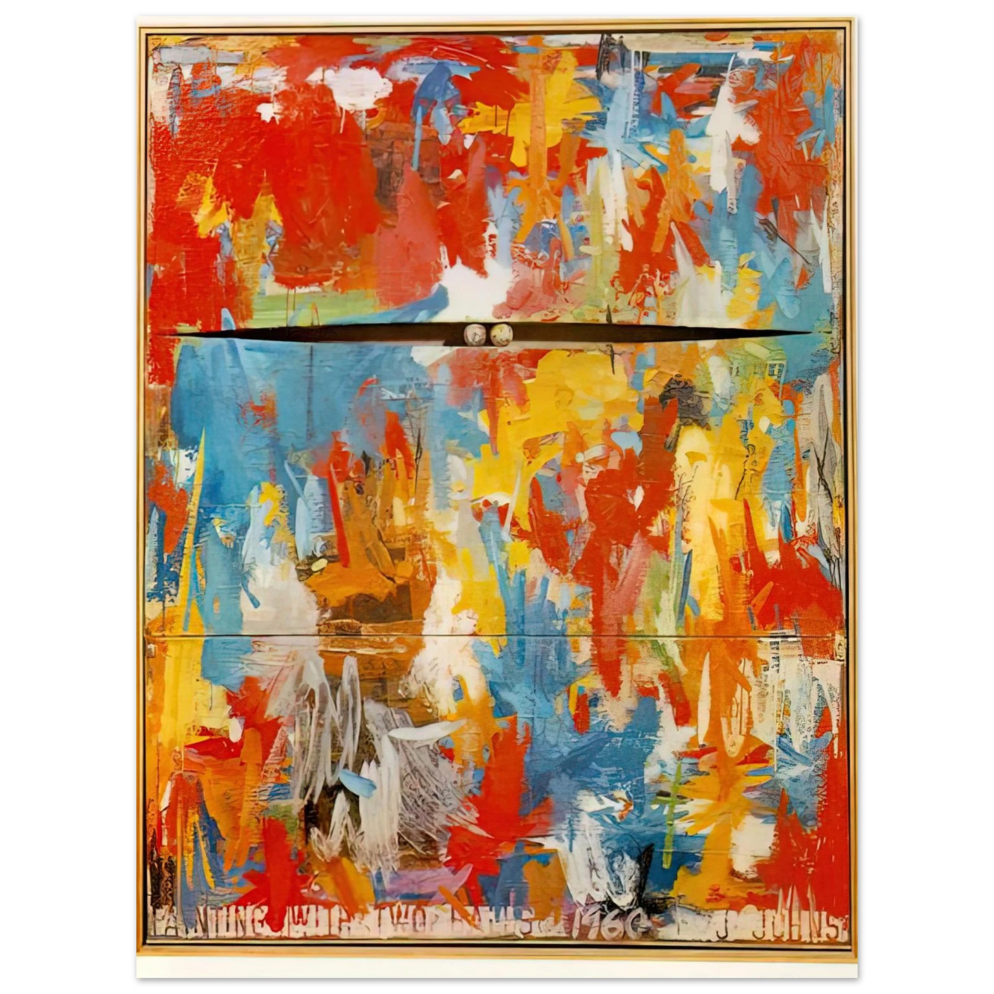 Jasper Johns - PAINTING WITH TWO BALLS Fine Art Poster - Default Title