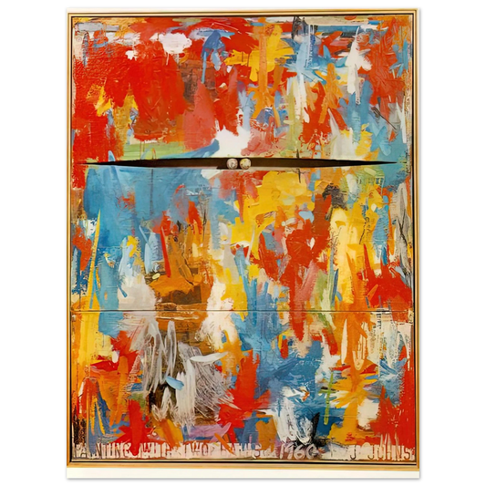 Jasper Johns - PAINTING WITH TWO BALLS Fine Art Poster - Default Title