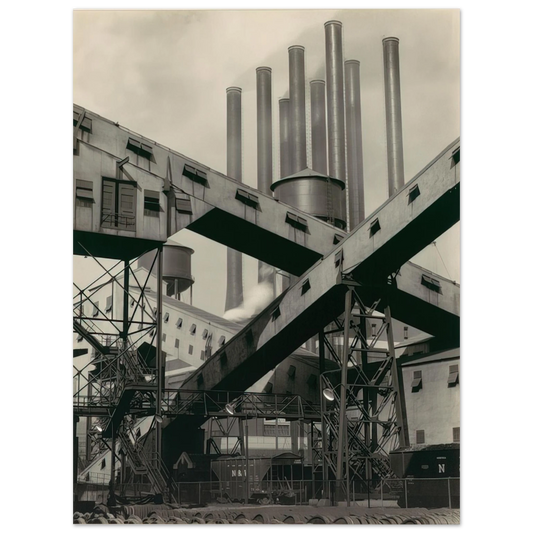 Charles Sheeler - Criss-Crossed Conveyors, River Rouge Plant, Ford Motor Company - 1927 Fine Art Poster - Default Title