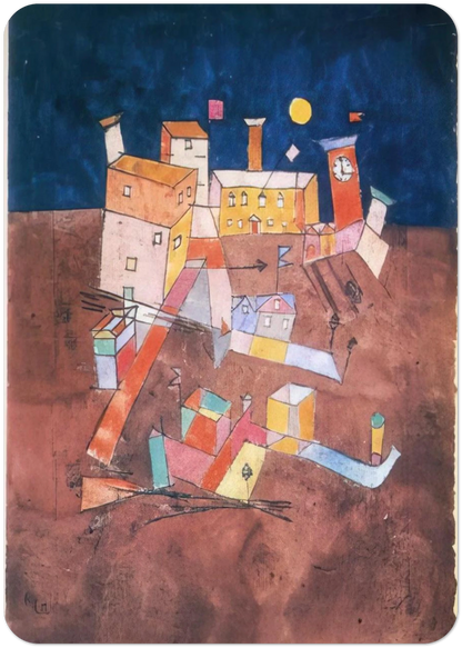 PART OF G 1927 By Paul Klee Pack of 10 Post Cards | Paul Klee Post Cards | A6 (10.5 x 14.8 cm) - 4.1 x 5.8 inches