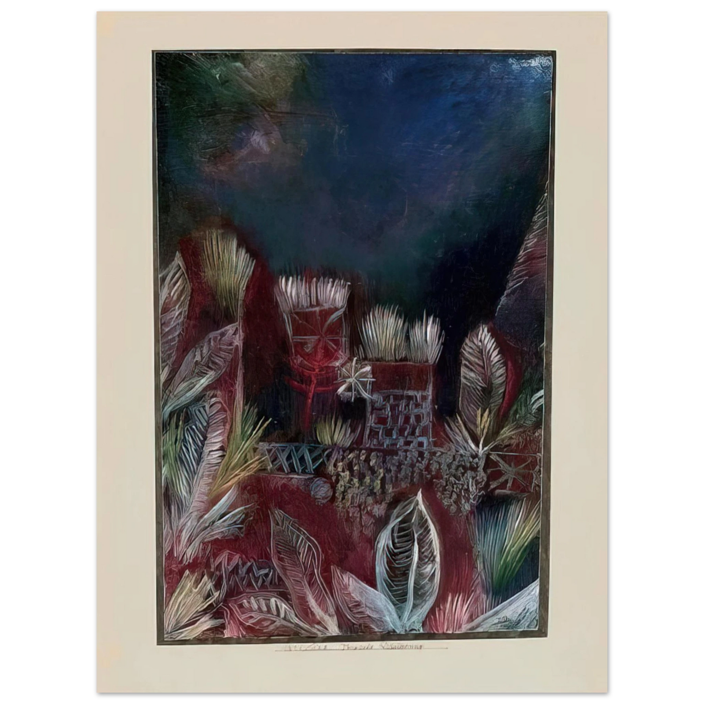 Paul Klee - TROPICAL TWILIGHT 1921 Fine Art Poster - Default Title