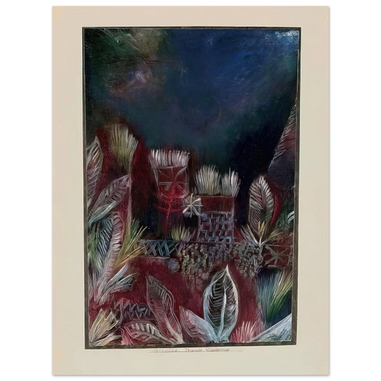 Paul Klee - TROPICAL TWILIGHT 1921 Fine Art Poster - Default Title