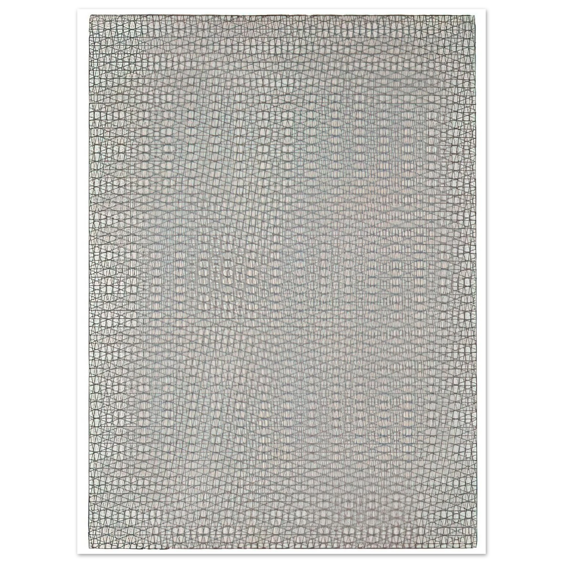 Francois Morellet - 3 grillages superposés 0°, 15°, -15° - 1959 Fine Art Poster - Default Title