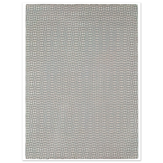 Francois Morellet - 3 grillages superposés 0°, 15°, -15° - 1959 Fine Art Poster - Default Title