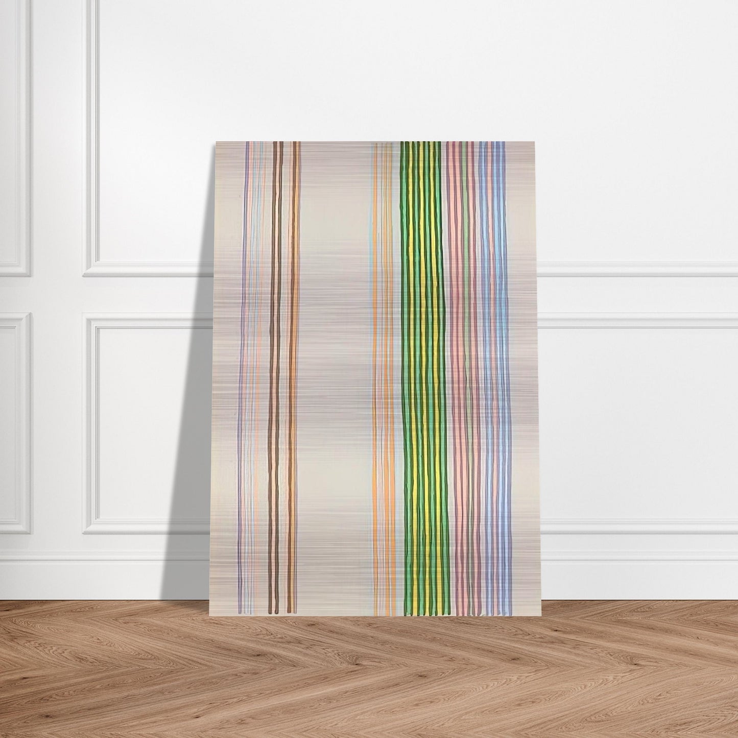 Royal Curtain - 1980 - Gene Davis Brushed Aluminum Print - 70x100 cm / 28x40 inches | Gene Davis Aluminum Print | Gene Davis Prints