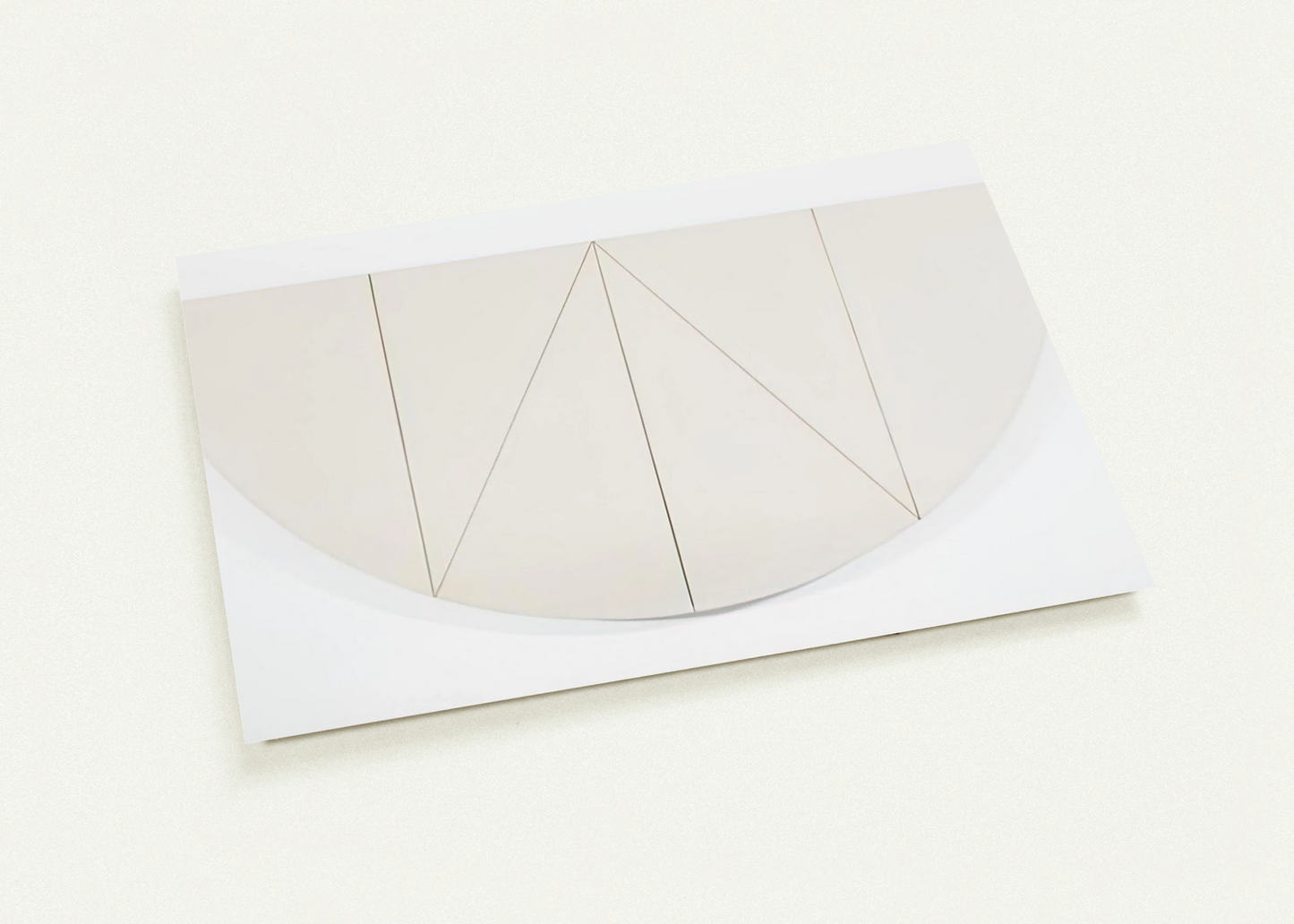 1 2 MANILLA CURVED AREA 1967 By Robert Mangold Pack of 10 Post Cards | Robert Mangold Post Cards | A6 (10.5 x 14.8 cm) - 4.1 x 5.8 inches