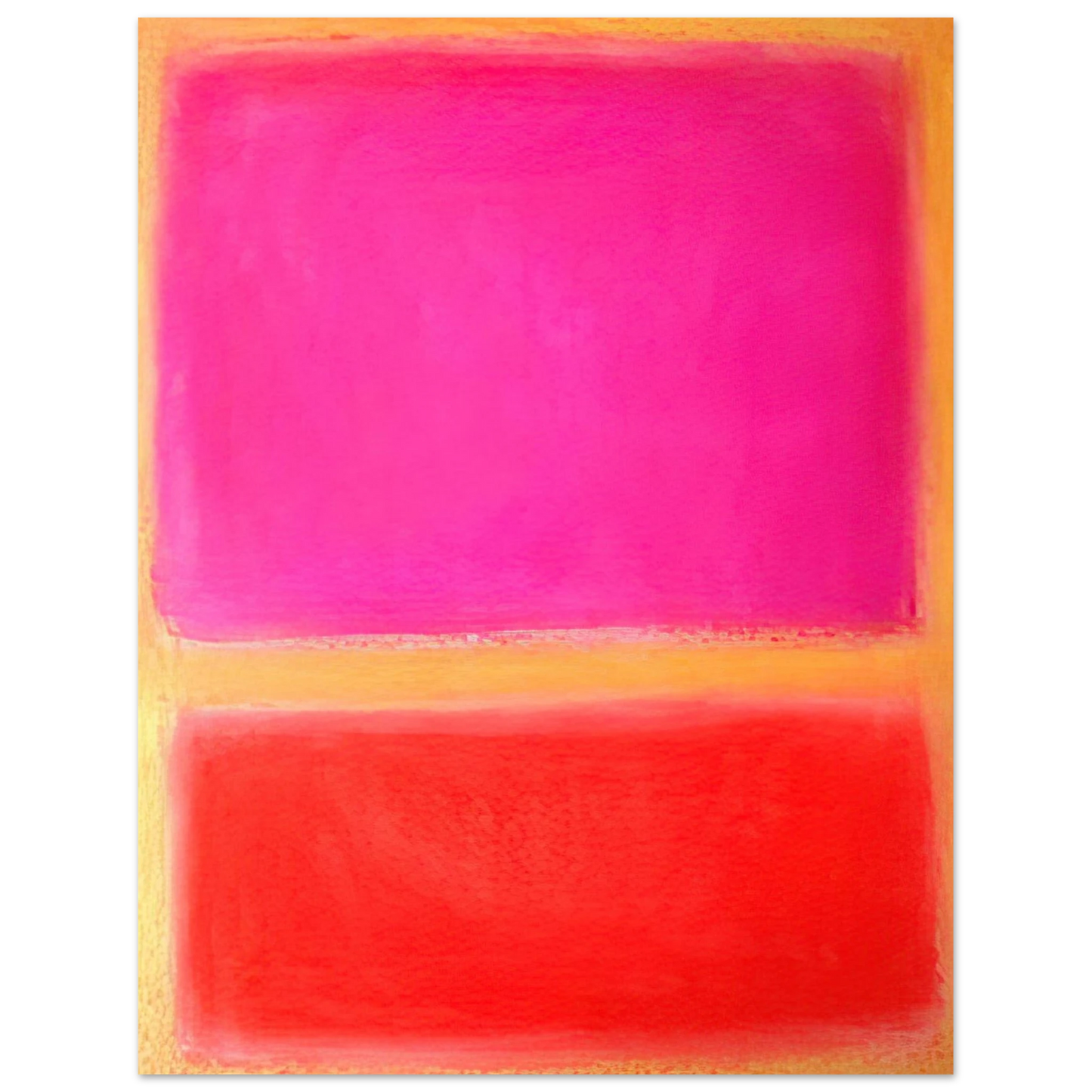 Helen Frankenthaler - Untitled - Color Field Painting Wall art - 30x30 cm / 12x12 inches - Premium Wooden Framed Poster With Fine Art Paper - White frame