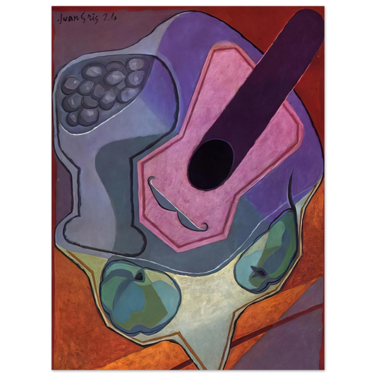 Juan Gris - VIOLIN WITH FRUIT 1924 Fine Art Poster - Default Title