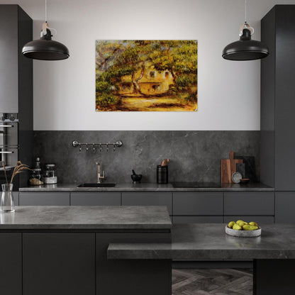 The Farm at Collettes - Pierre-Auguste Renoir Acrylic Print - 70x100 cm / 28x40″ inches