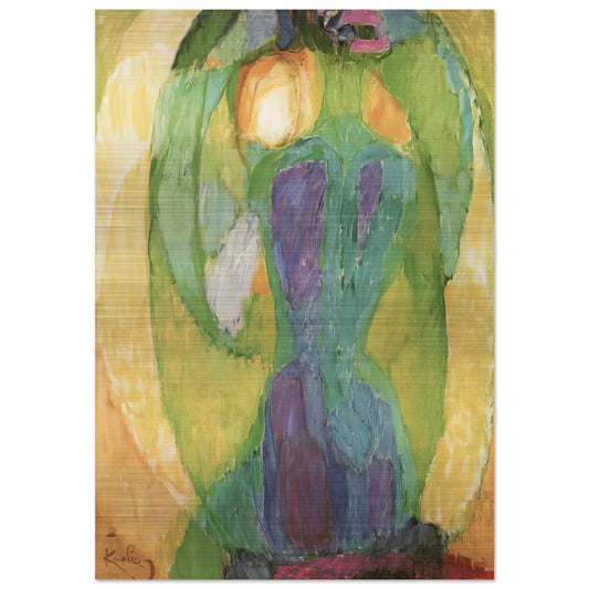 Oval mirror - Frantisek Kupka Brushed Aluminum Print - 70x100 cm / 28x40 inches | Frantisek Kupka Aluminum Print | Frantisek Kupka Prints