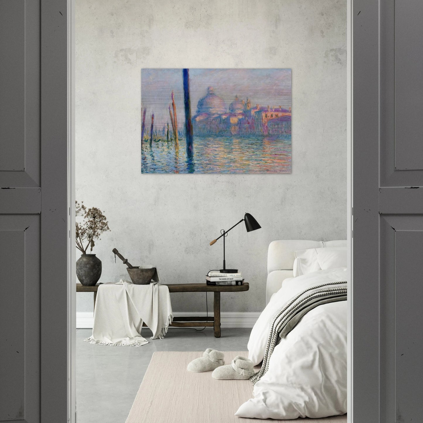 The Grand Canal in Venice 01 - claude monet Brushed Aluminum Print - 70x100 cm / 28x40 inches | claude monet Aluminum Print | claude monet Prints