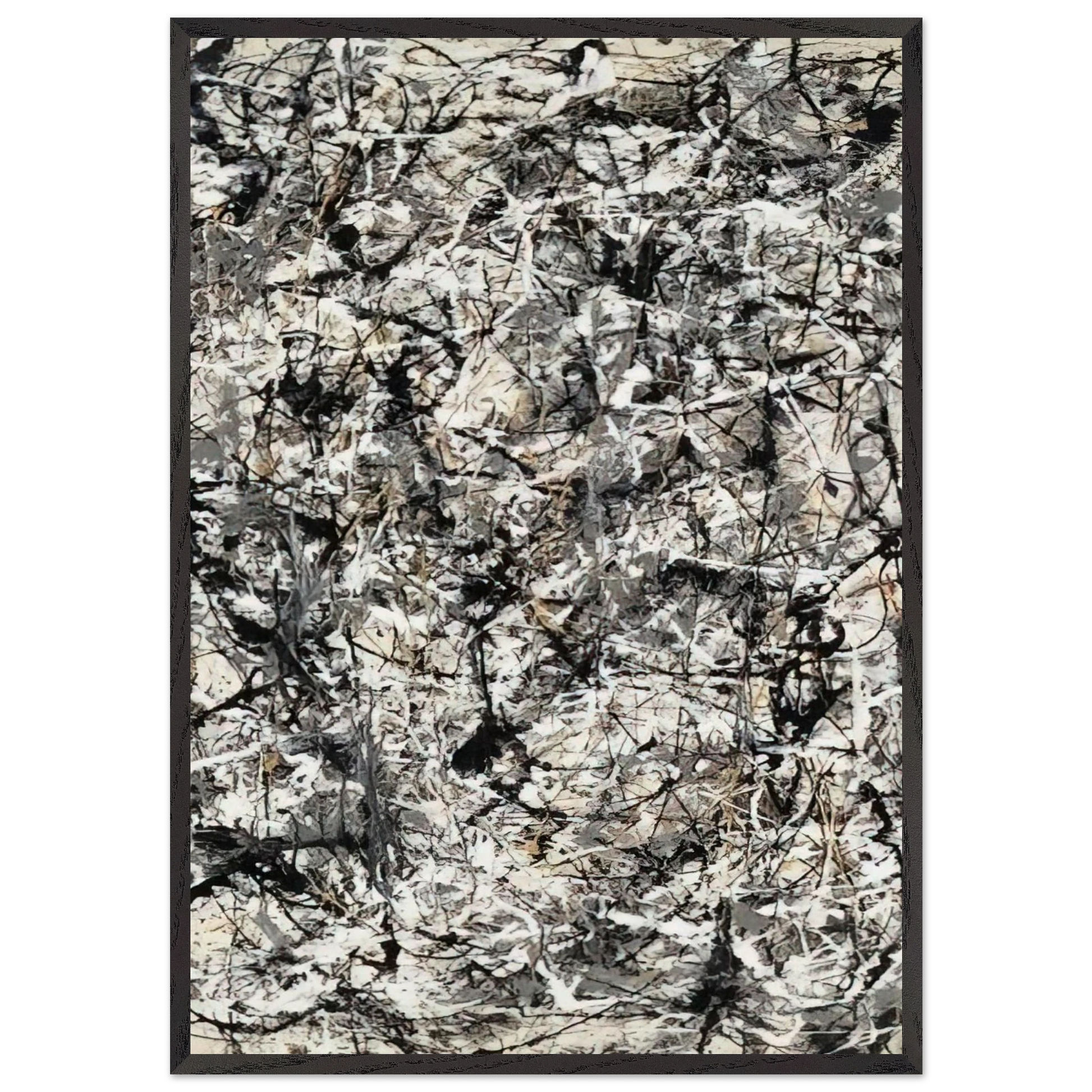 CATHEDRAL 1947 - Jackson Pollock Framed Art Print – Black Wooden Frame - Default Title - -Framed Art Print