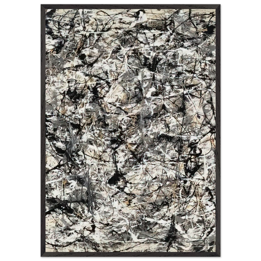 CATHEDRAL 1947 - Jackson Pollock Framed Art Print – Black Wooden Frame - Default Title - -Framed Art Print