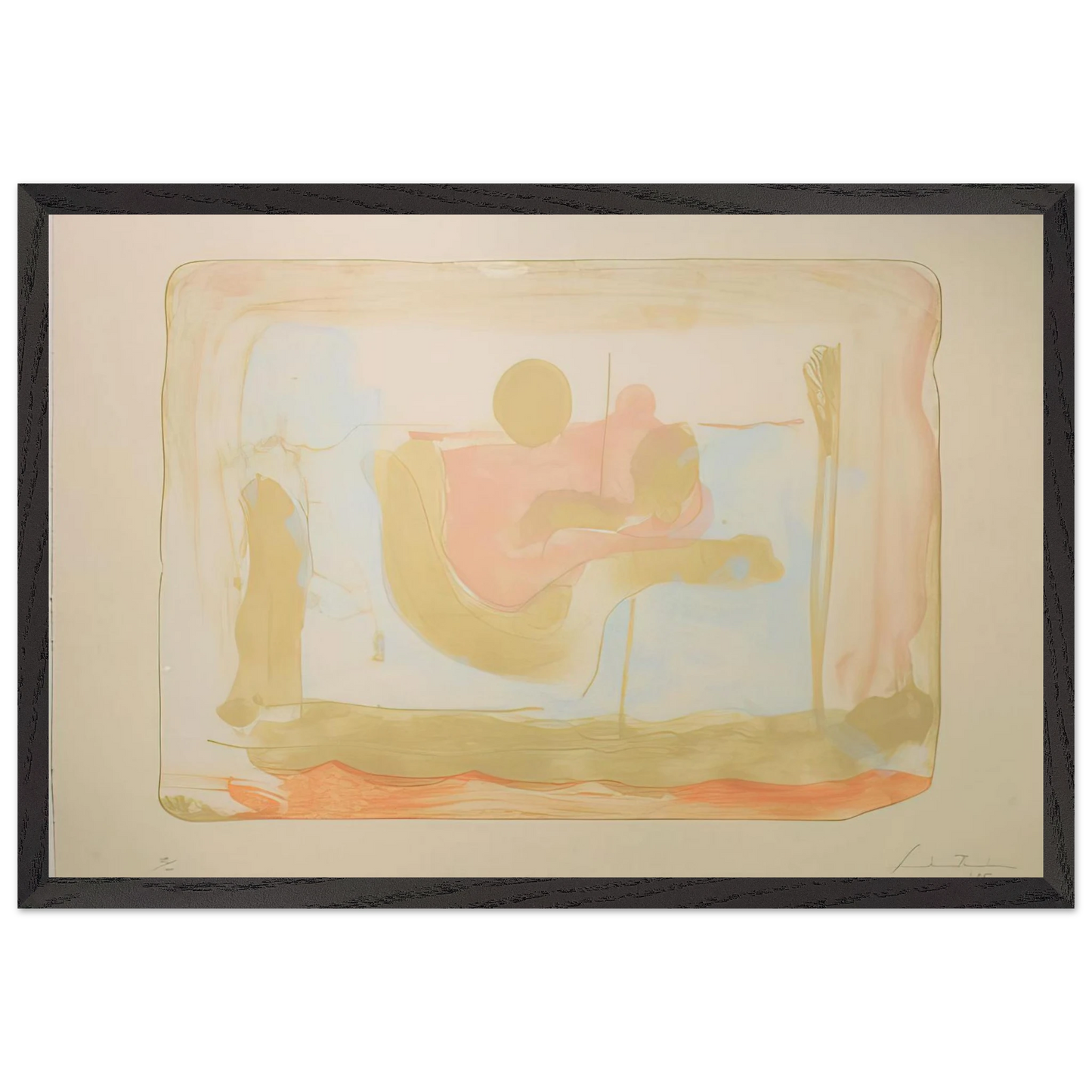 Helen Frankenthaler - Reflections I - 1995 Wall art - 70x100 cm / 28x40 inches - Fine Art Poster - -