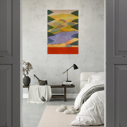 Imagination's Door - 1980 - Ronnie Landfield Brushed Aluminum Print - 70x100 cm / 28x40 inches | Ronnie Landfield Aluminum Print | Ronnie Landfield Prints