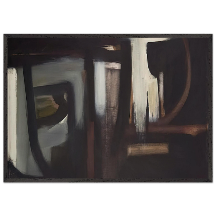 Old Sparta - 1952 - Theodoros Stamos 70x100 cm / 28x40 inches Framed Art Print – Black Wooden Frame