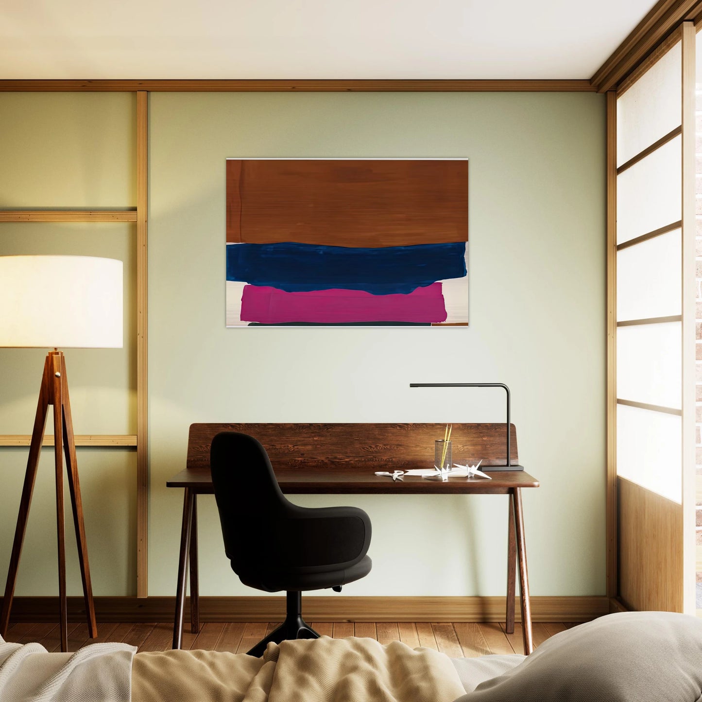 Indian Summer, 1967- - Helen Frankenthaler Brushed Aluminum Print - 70x100 cm / 28x40 inches | Helen Frankenthaler Aluminum Print | Helen Frankenthaler Prints