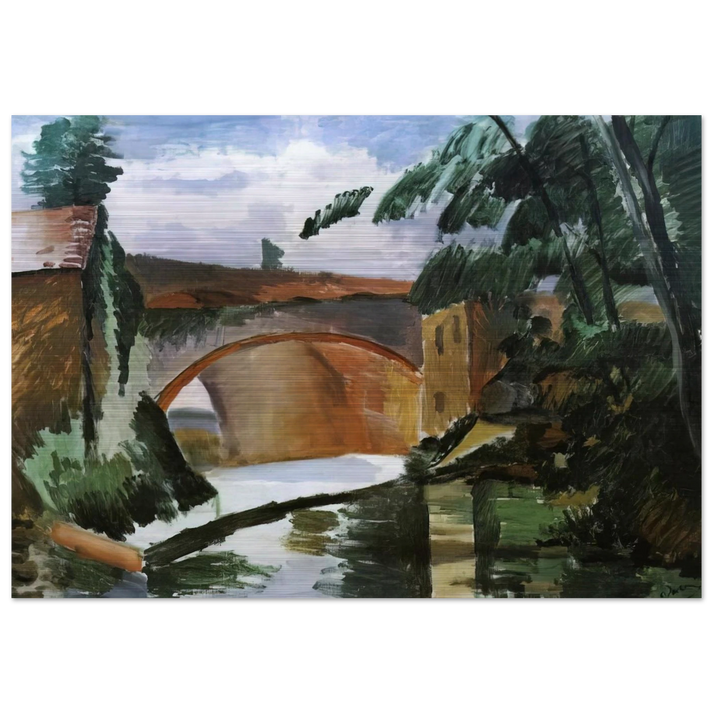 THE RIVER 1912 - Andre Derain Brushed Aluminum Print - 70x100 cm / 28x40 inches | Andre Derain Aluminum Print | Andre Derain Prints