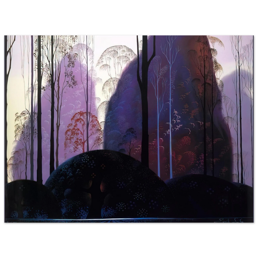 Eyvind Earle - Mauve Redand Purple Fine Art Poster - Default Title