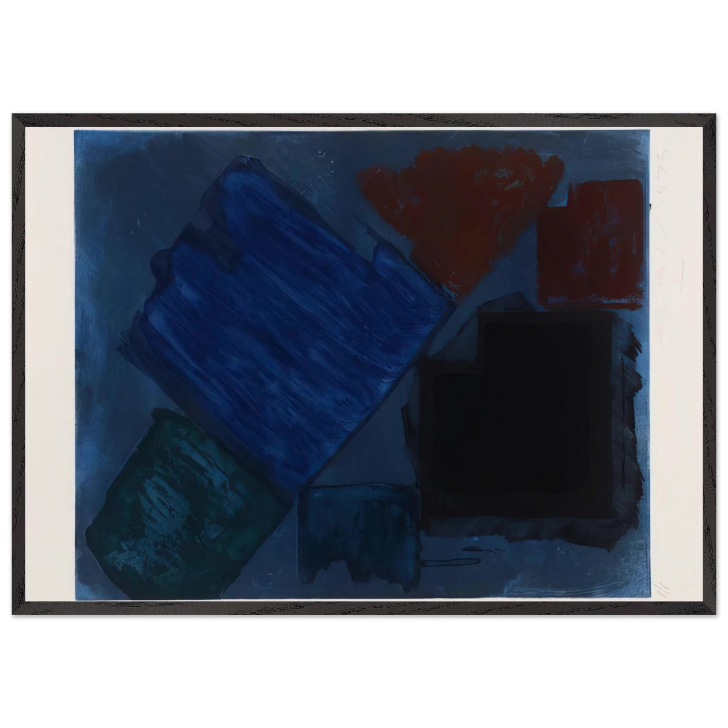 Splay - 1979 - John Hoyland Framed Art Print – Black Wooden Frame - Default Title - -Framed Art Print