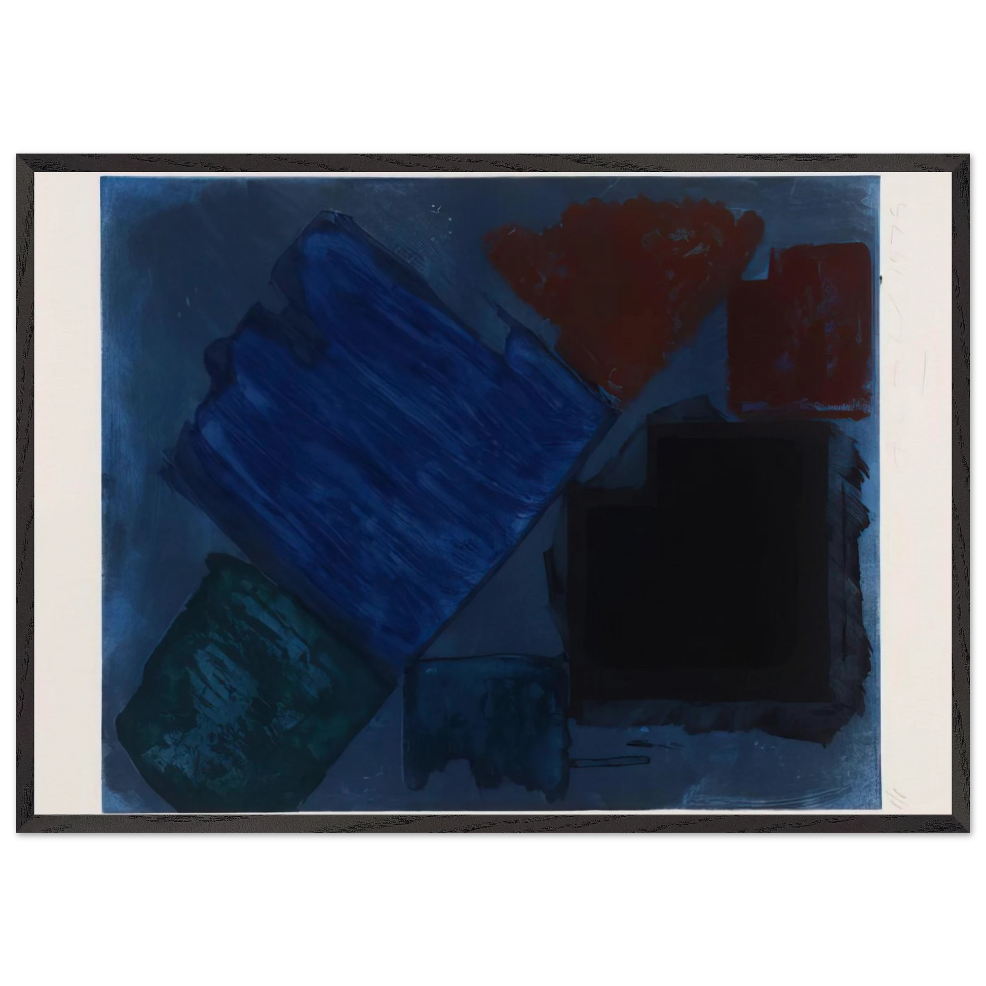 Splay - 1979 - John Hoyland Framed Art Print – Black Wooden Frame - Default Title - -Framed Art Print