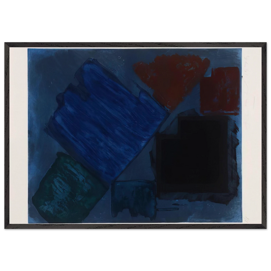 Splay - 1979 - John Hoyland Framed Art Print – Black Wooden Frame - Default Title - -Framed Art Print