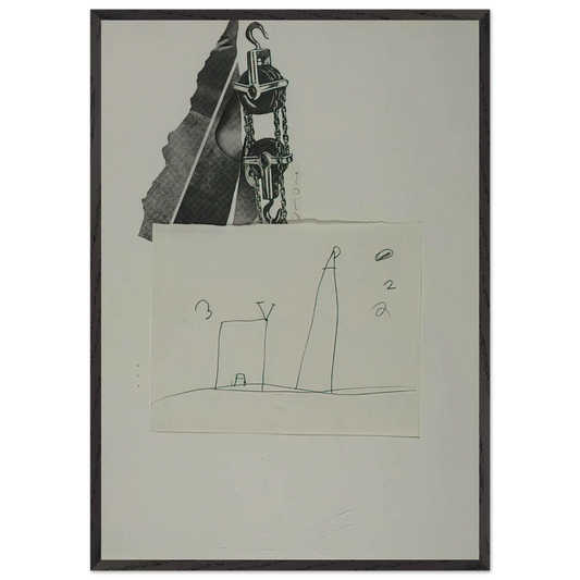 TOOL BOX 5 1966 - Jim Dine Framed Art Print – Black Wooden Frame - Default Title - -Framed Art Print