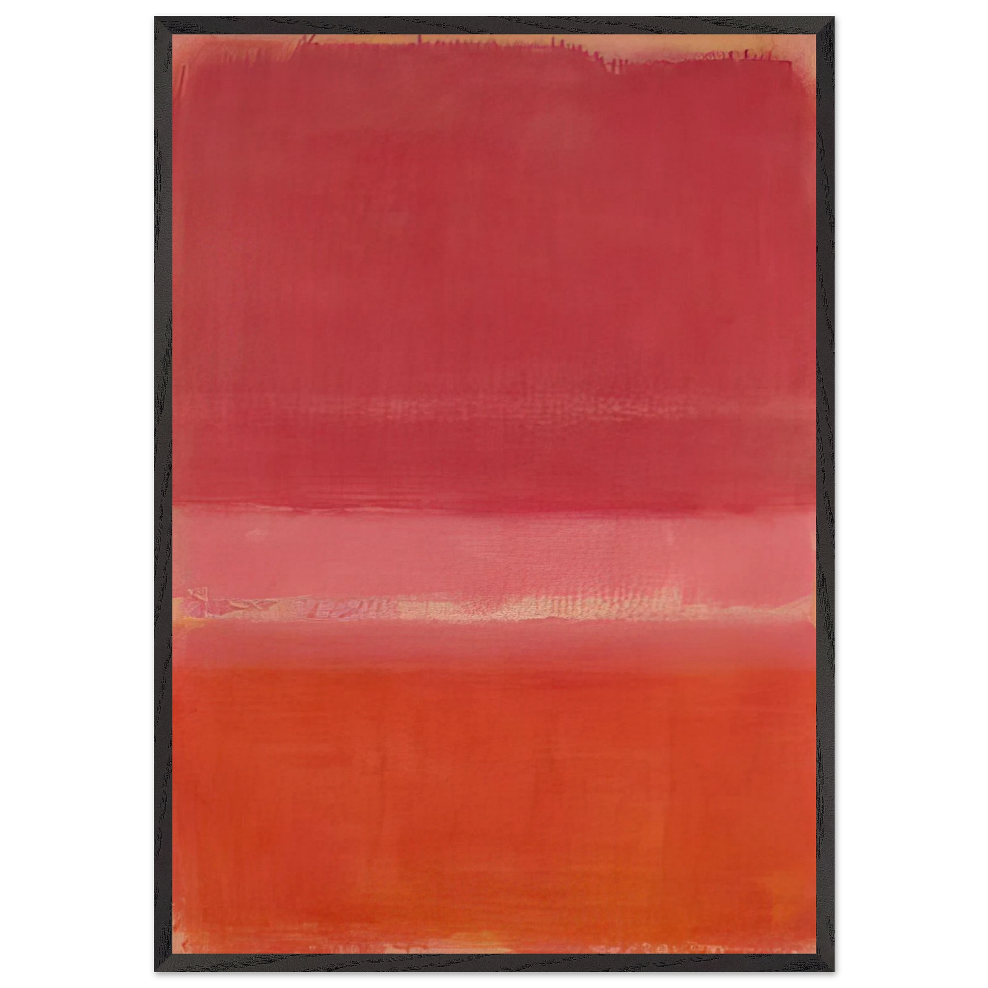 Untitled Red - 1956 - Mark Rothko Framed Art Print – Black Wooden Frame - Default Title - -Framed Art Print