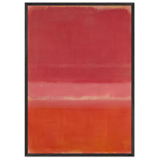 Untitled Red - 1956 - Mark Rothko Framed Art Print – Black Wooden Frame - Default Title - -Framed Art Print
