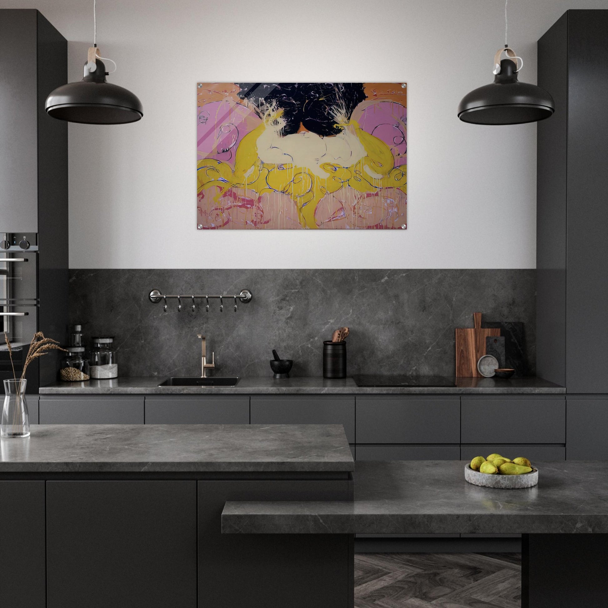 Untitled Drawing #3 - 1984 - Norman Bluhm Acrylic Print - 70x100 cm / 28x40″ inches | Norman Bluhm Wall Art | Norman Bluhm Prints