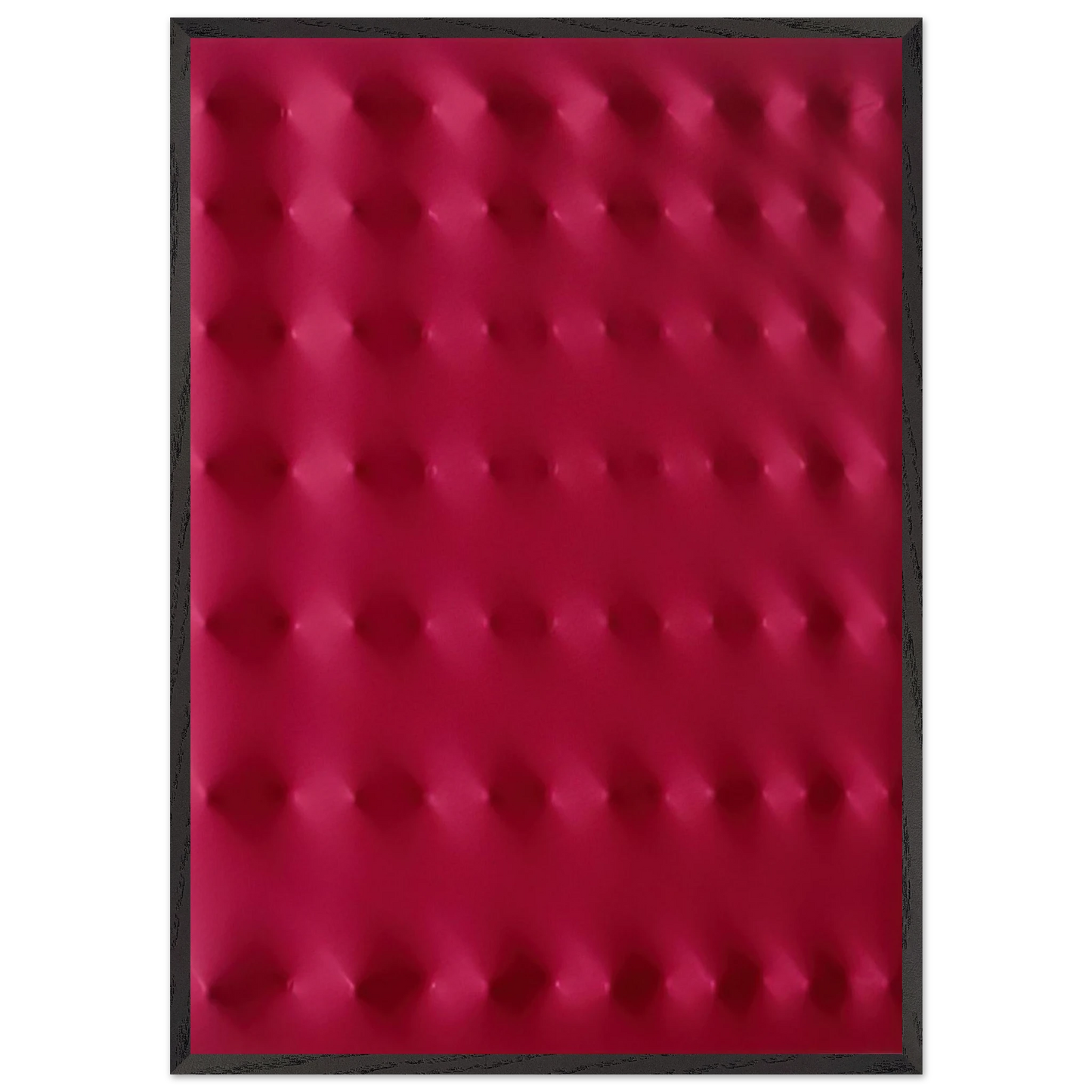 Superficie rossa - 2006 - Enrico Castellani Framed Art Print – Black Wooden Frame - Default Title - -Framed Art Print