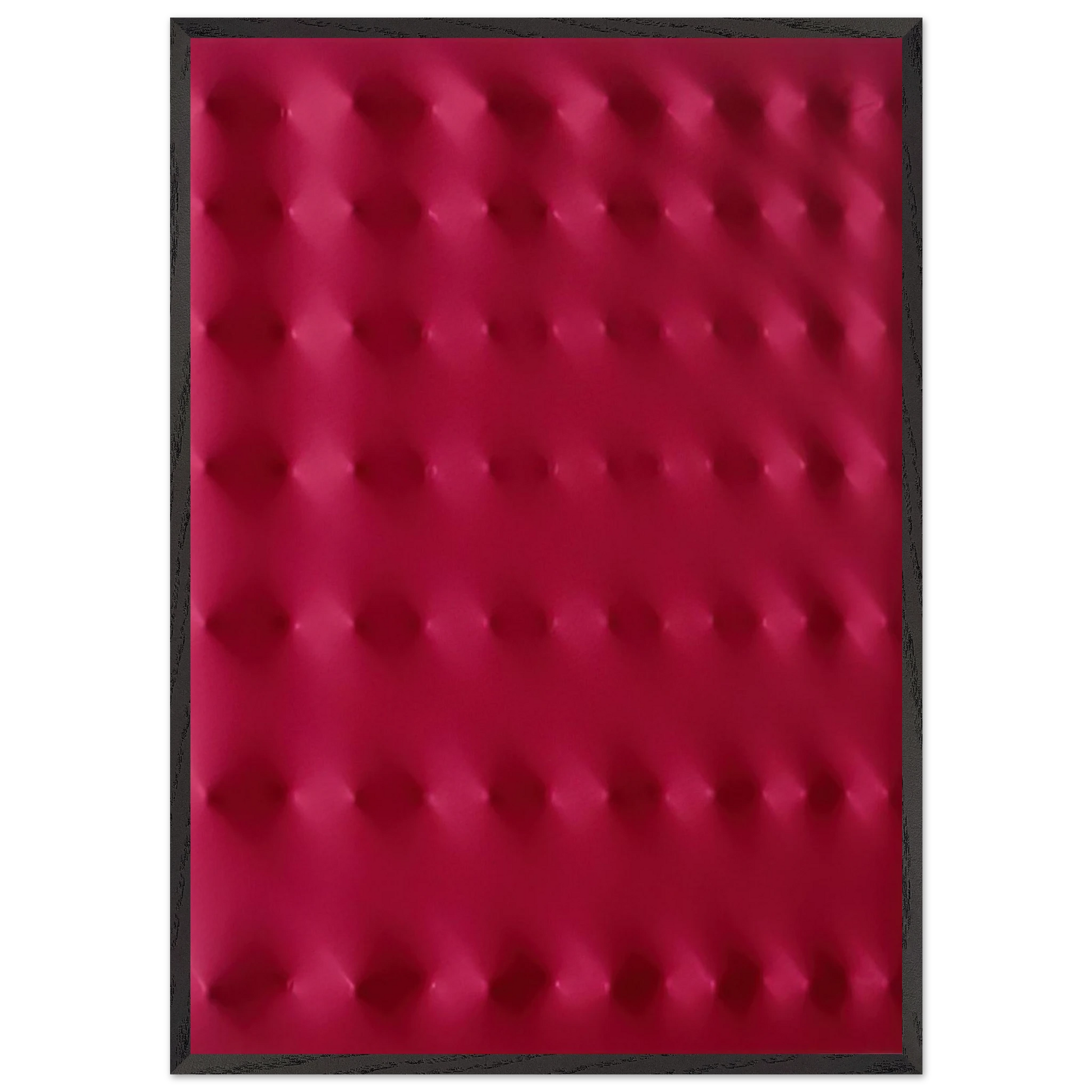 Superficie rossa - 2006 - Enrico Castellani Framed Art Print – Black Wooden Frame - Default Title - -Framed Art Print