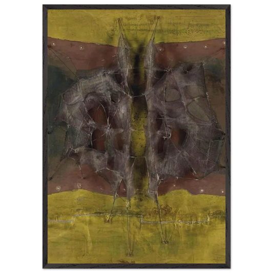 Metamorphosis Medieval - 1961 - Manuel Rivera Framed Art Print – Black Wooden Frame - Default Title - -Framed Art Print