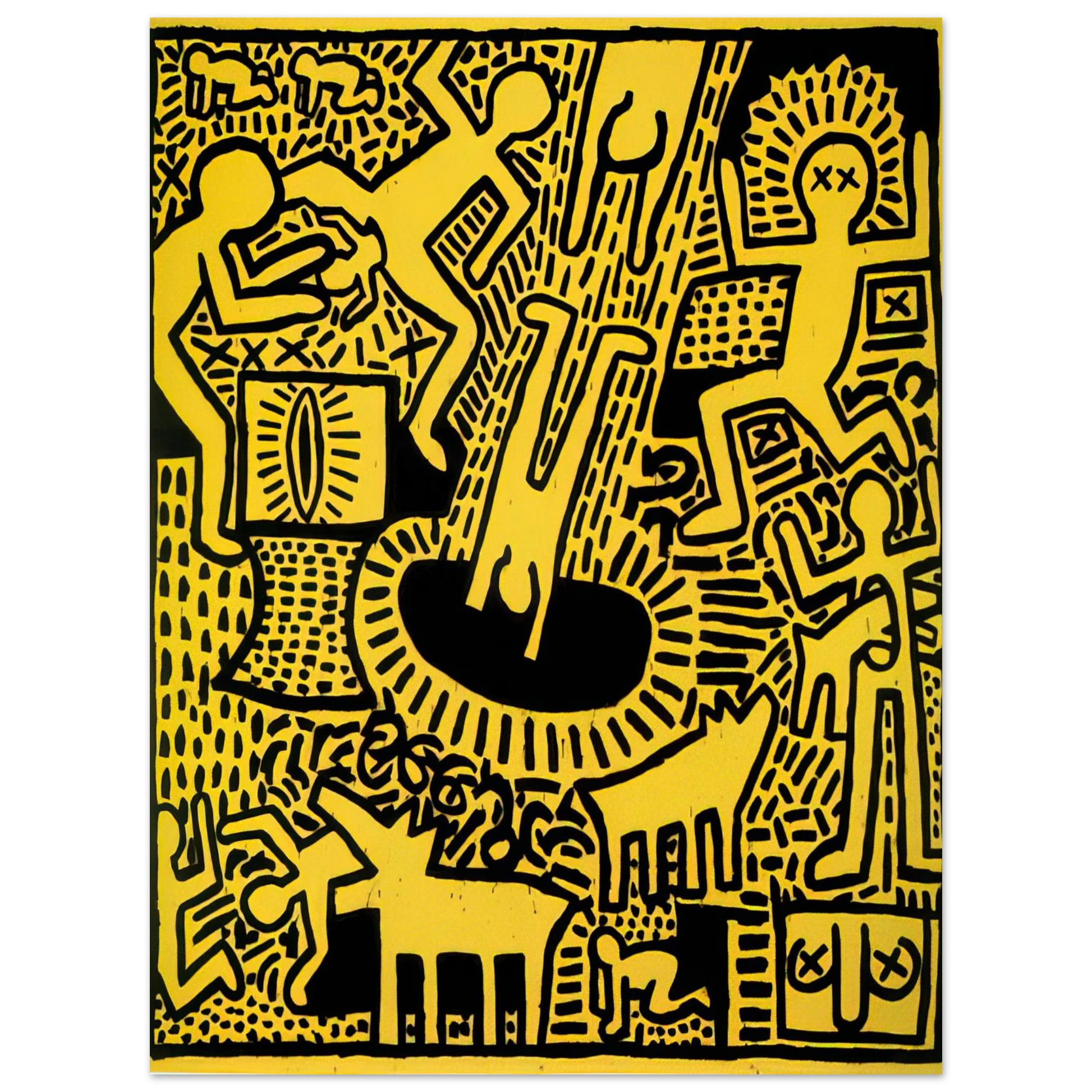 Keith Haring - UNTITLED 1981 Fine Art Poster - Default Title