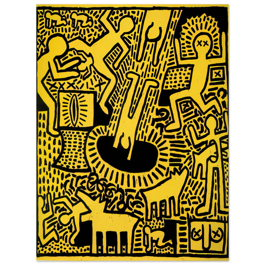 Keith Haring - UNTITLED 1981 Fine Art Poster - Default Title