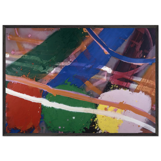 Festival - 1983 - Albert Irvin Framed Art Print – Black Wooden Frame - Default Title - -Framed Art Print