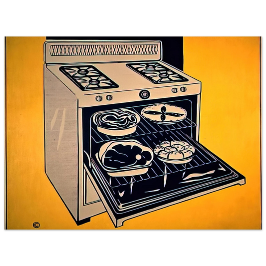 Roy Lichtenstein - KITCHEN RANGE 1962 Fine Art Poster - Default Title