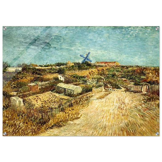 Vegetable Gardens in Montmartre - Vincent van Gogh Acrylic Print - 70x100 cm / 28x40″ inches