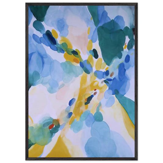 Red Passage - Alice Baber Framed Art Print – Black Wooden Frame - Default Title - -Framed Art Print