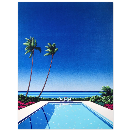 Hiroshi Nagai - Watermelon Pool Wall Art - 21x29.7 cm / 8x12" - Fine Art Poster - -