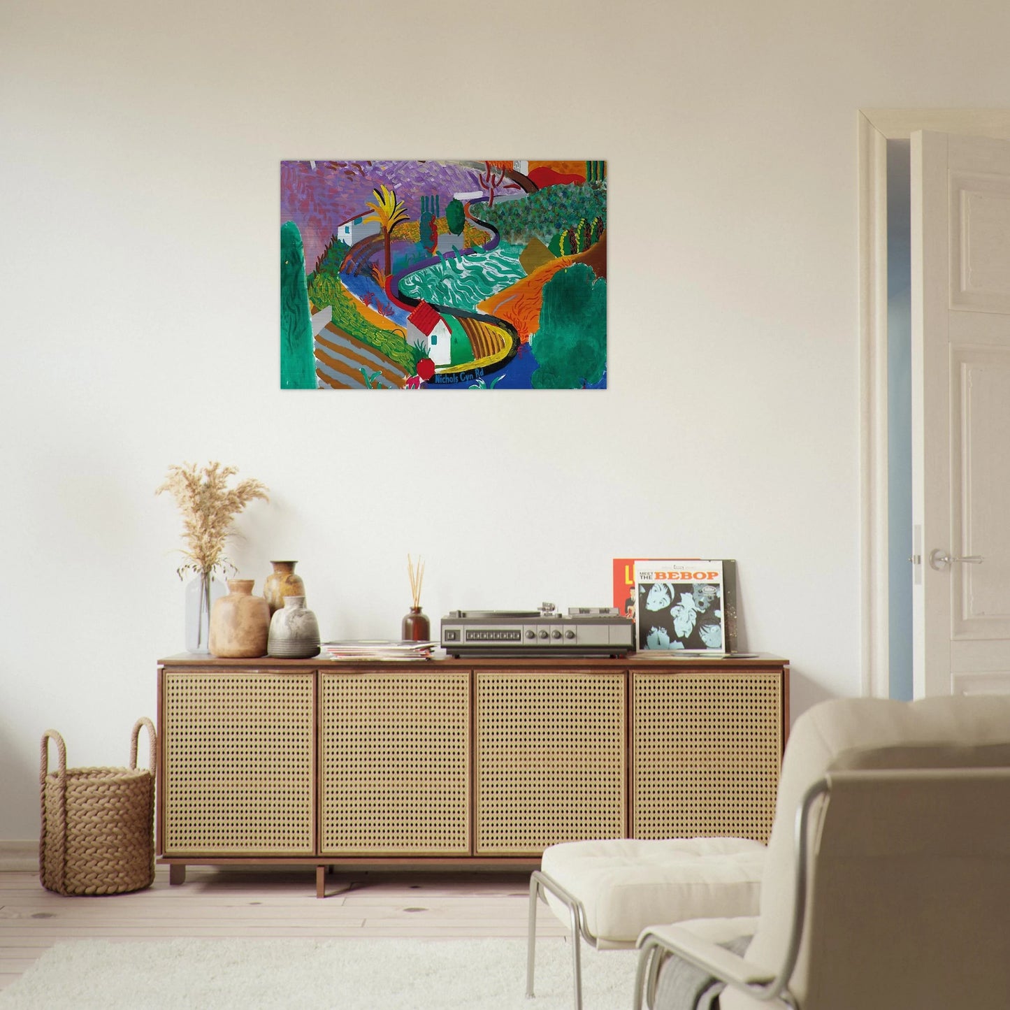 David Hockney - David Hockney Brushed Aluminum Print - 70x100 cm / 28x40 inches | David Hockney Aluminum Print | David Hockney Prints