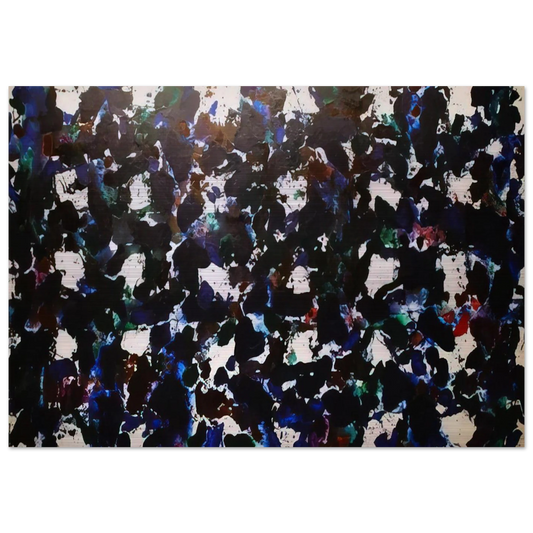 Free Floating Clouds - Sam Francis Brushed Aluminum Print - 70x100 cm / 28x40 inches | Sam Francis Aluminum Print | Sam Francis Prints