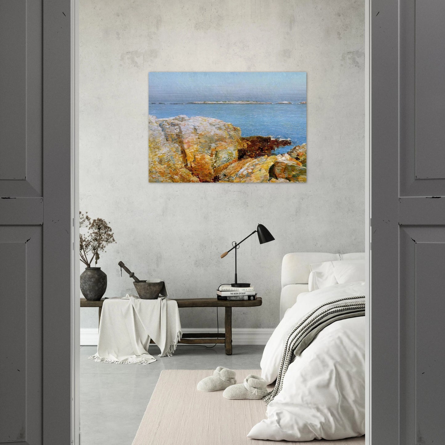 Duck Island - Childe Hassam Brushed Aluminum Print - 70x100 cm / 28x40 inches | Childe Hassam Aluminum Print | Childe Hassam Prints