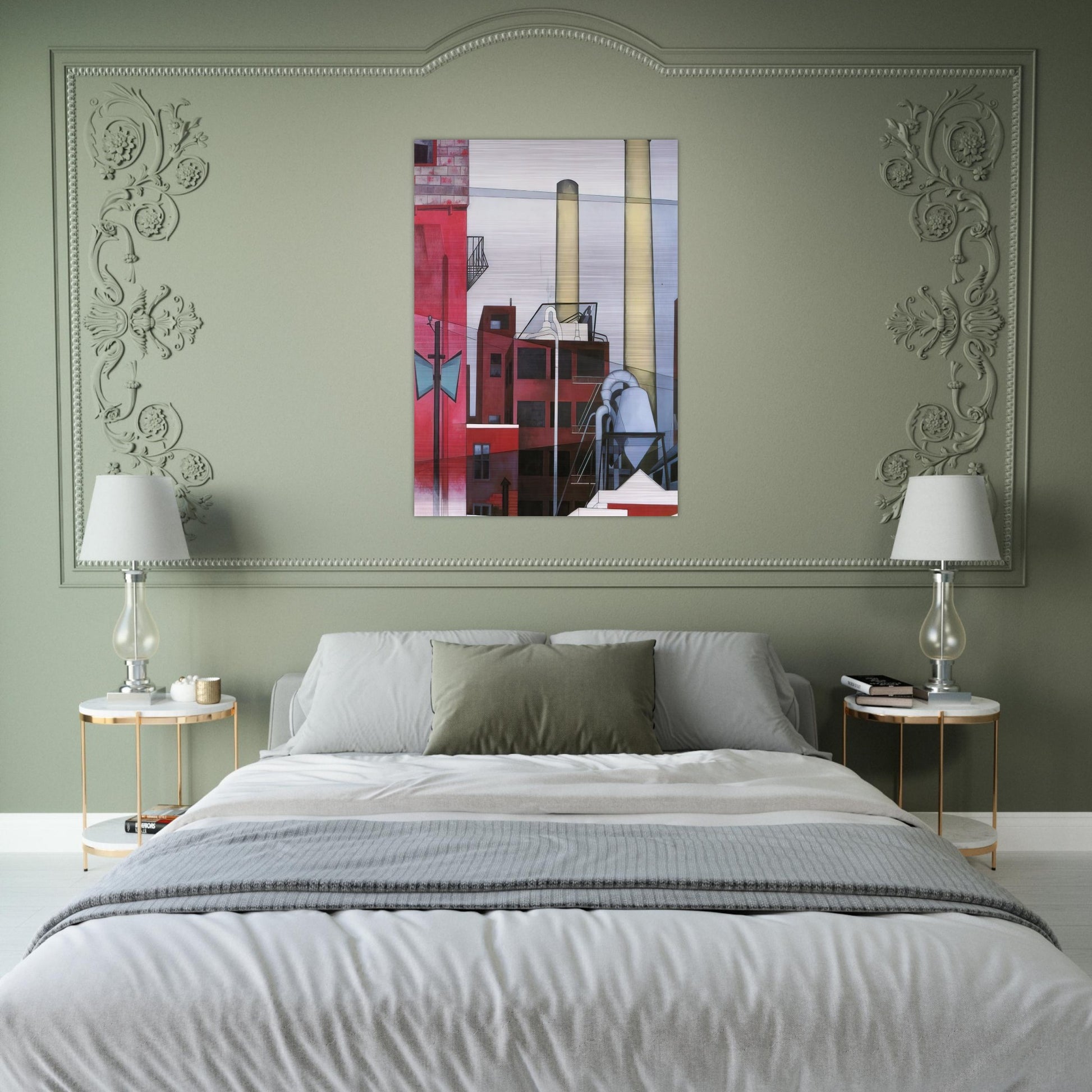 After All - 1933 - Charles Demuth Brushed Aluminum Print - 70x100 cm / 28x40 inches | Charles Demuth Aluminum Print | Charles Demuth Prints