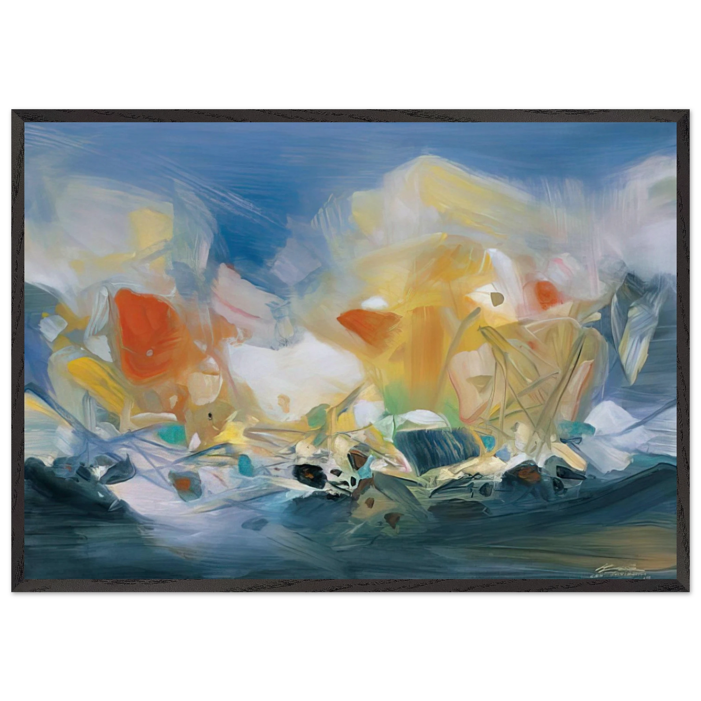 NUEE IMMAT RIELLE 2007 - Chu teh Chun Framed Art Print – Black Wooden Frame - Default Title - -Framed Art Print