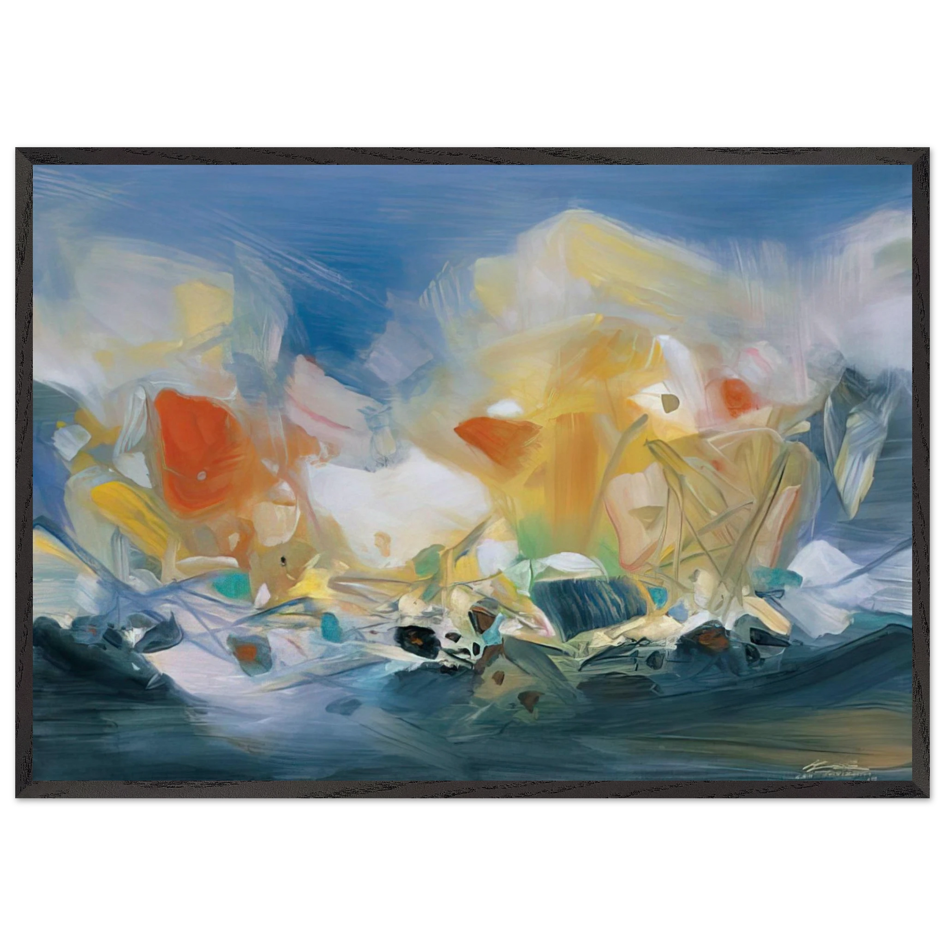 NUEE IMMAT RIELLE 2007 - Chu teh Chun Framed Art Print – Black Wooden Frame - Default Title - -Framed Art Print