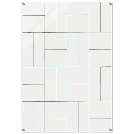 32 Rectangles - 1953 - Francois Morellet Acrylic Print - 70x100 cm / 28x40″ inches | Francois Morellet Wall Art | Francois Morellet Prints