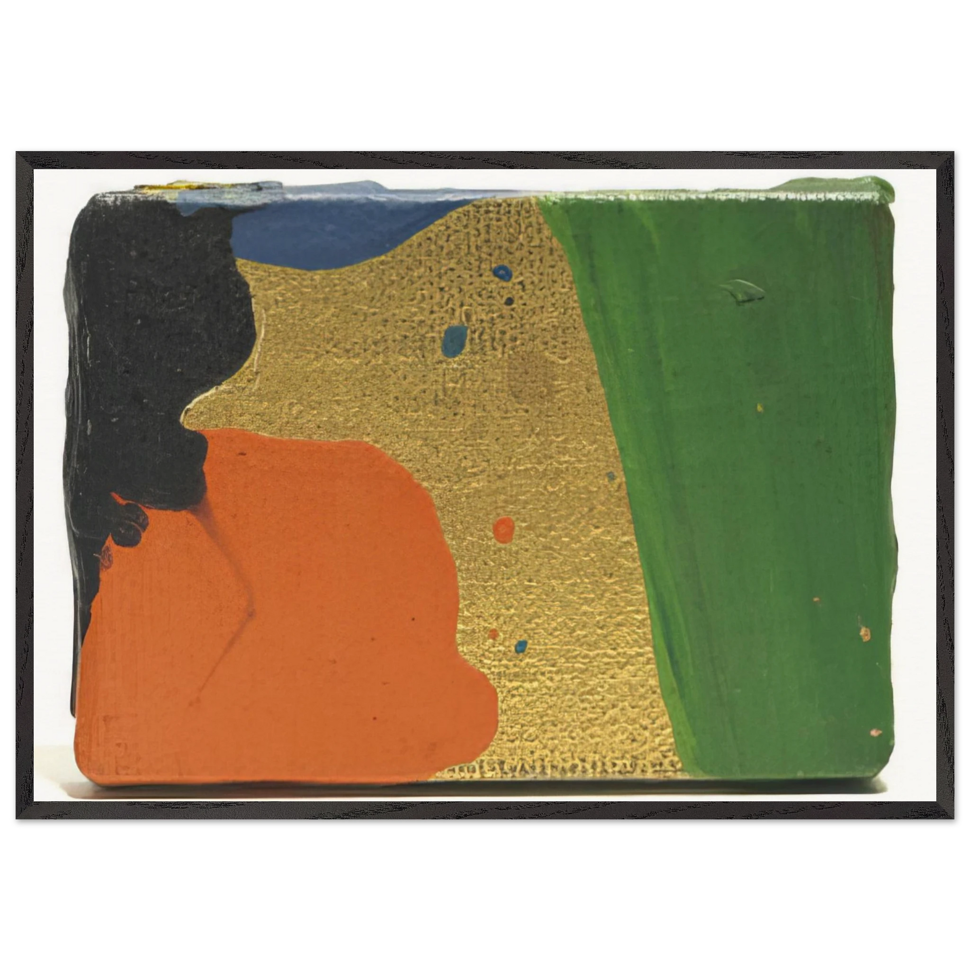 Untitled  Sam Francis for Arnold Newman  - Sam Francis Framed Art Print – Black Wooden Frame - Default Title - -Framed Art Print