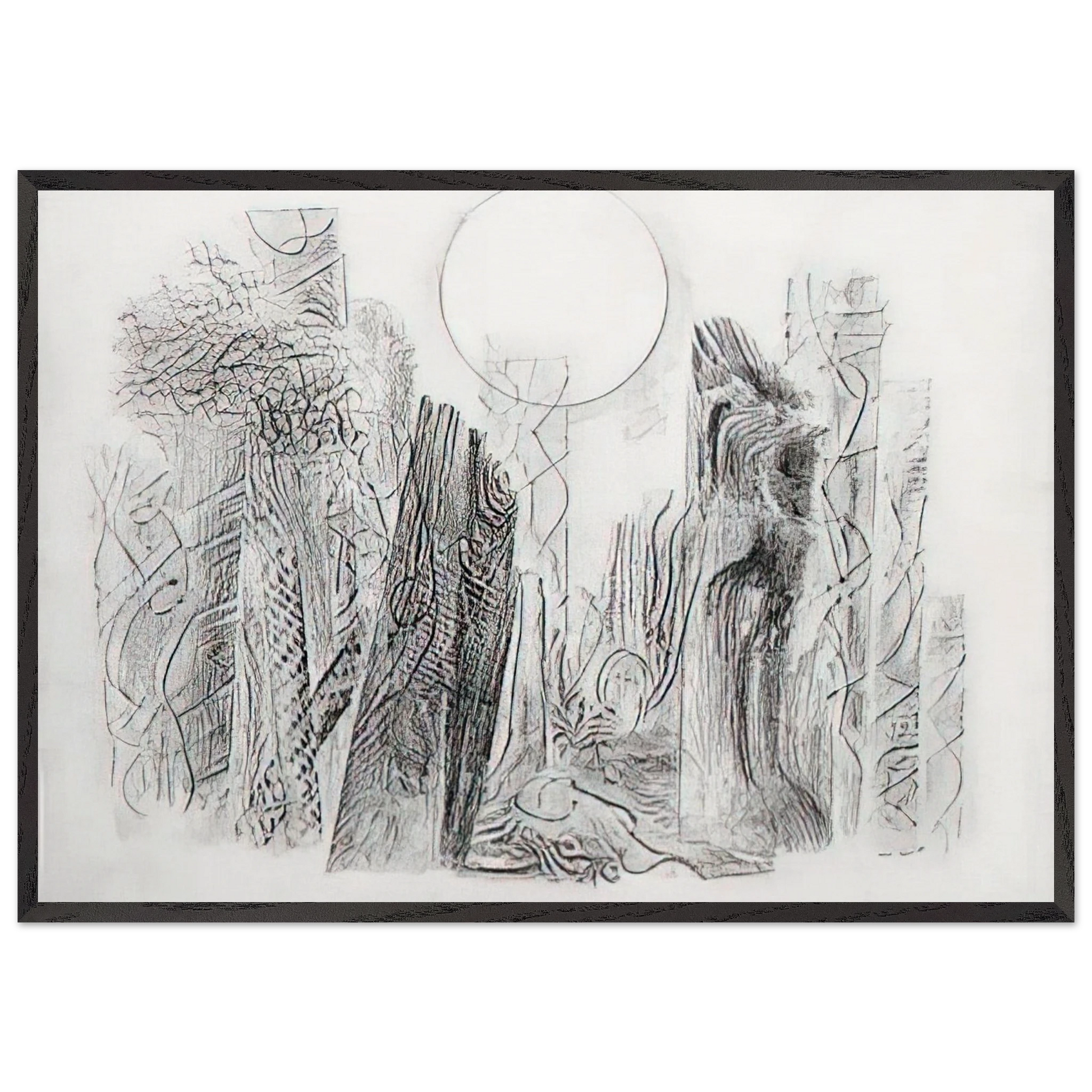 Petrified Forest - Max Ernst Framed Art Print – Black Wooden Frame - Default Title - -Framed Art Print