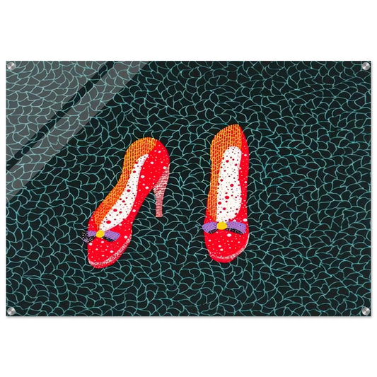 SHOES 1985 - Yayoi Kusama Acrylic Print - 70x100 cm / 28x40″ inches